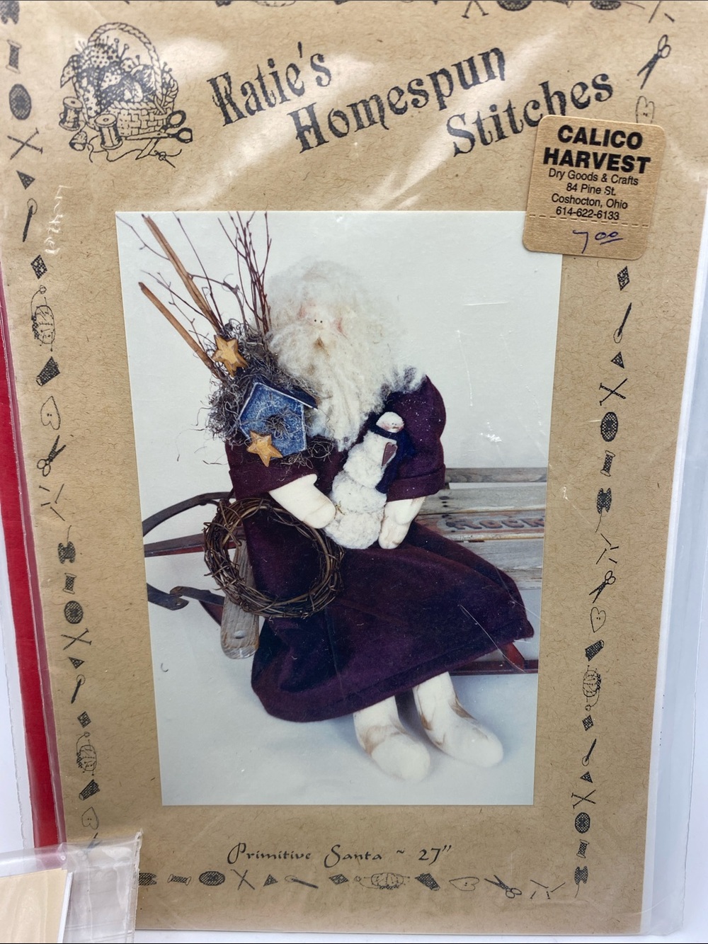 Santa Sewing Pattern (5) NWT - Picture 6 of 11